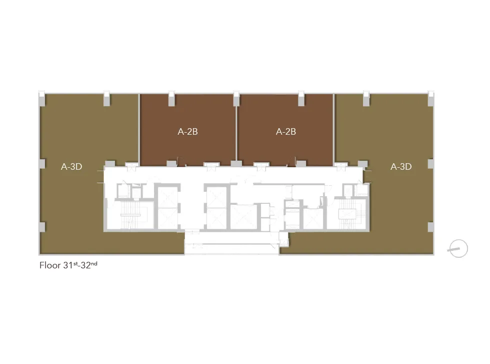 แผนผังของแต่ละชั้น อาคาร A ชั้น 31-32