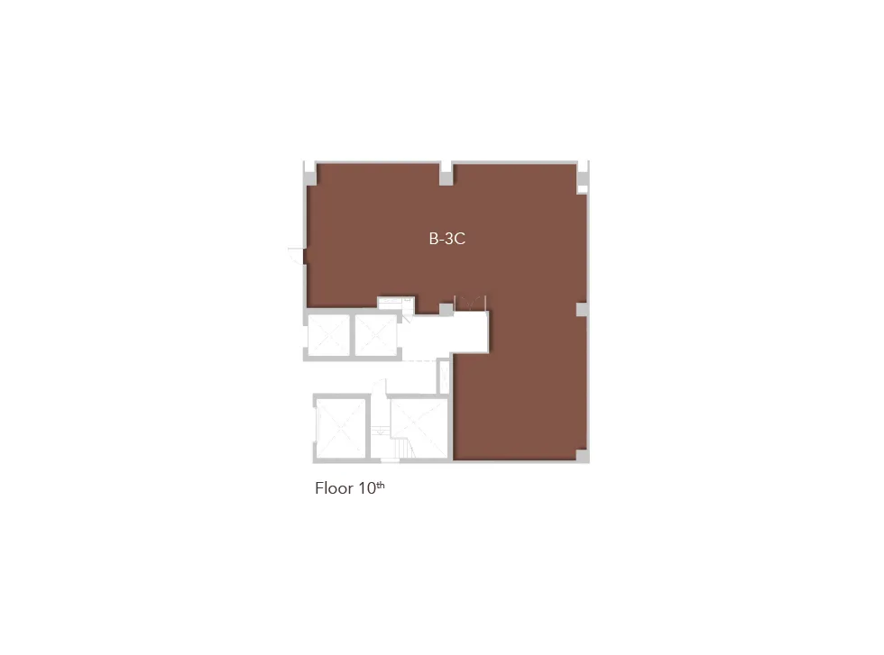 แผนผังของแต่ละชั้น อาคาร B ชั้น 10
